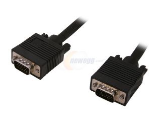 Rosewill RCW 802   6 Foot VGA / SVGA Male to Male Coaxial Cable with Dual Ferrites Cores