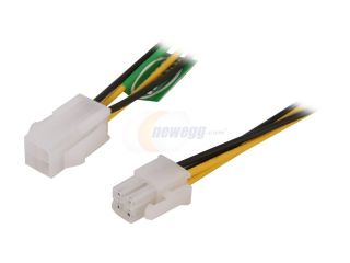 Athena Power Cable AD09 12" P4 12V (4Pin) connector Extension Cable.   Internal Power Cables