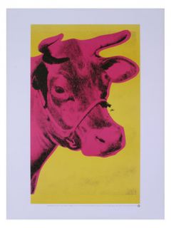Cow on Background, 1989 by Andy Warhol (Offset Lithograph) by Art Source LTD