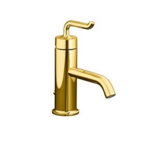 KOHLER Purist Single Hole Single Handle Low Arc Bathroom Vessel Sink Faucet in Vibrant Modern Polished Gold K 14402 4 PGD