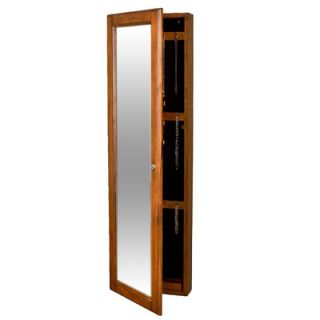Ruslana Wall Mounted Curio / Jewelry Armoire with Mirror by Wildon