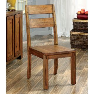 Furniture of America Clarks Farmhouse Style Dining Chair (Set of 2