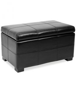 Safavieh Bergen Leather Storage Ottoman, Direct Ships for just $9.95