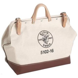 Canvas Tool Bag, General Purpose, Number of Pockets&#x3a; 1, Natural 5102 14