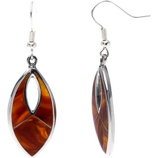 Alpaca Silver Honey Tigers Eye Earrings (Mexico)   13607221