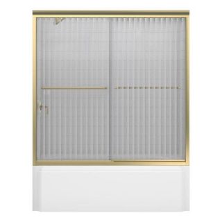Fluence 60 inches x 58 5/16 inches Frameless Bypass Tub/Shower Door