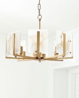 Jamie Young Halo 8 Light Alabaster Chandelier