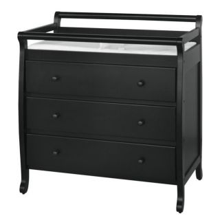 DaVinci Emily Pine Wood 3 Drawer Changing Table in Ebony   M4755E