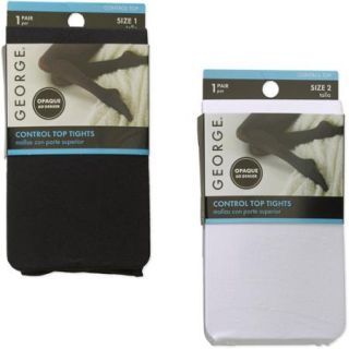 George Opaque Control Top Tight, 2 pack