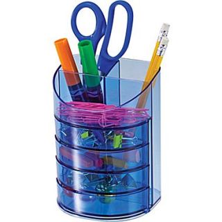 Officemate Blue Glacier Supply Organizer, 7 Compartments