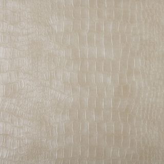 G392 Cream Alligator Look Faux Leather Upholstery (By The Yard
