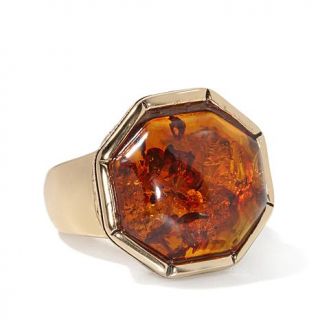 Studio Barse Amber "Honeycomb" Bronze Ring   7608344