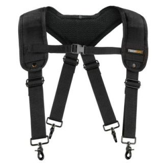 TOUGHBUILT Men's 1 Size Fits All Black Padded Suspenders TB CT 51