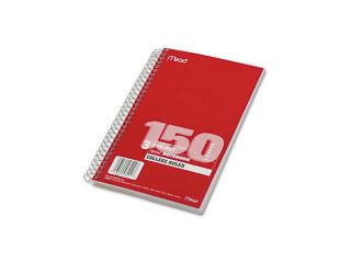 Mead Spiral Bound Notebook, College Rule, 6 x 9 1/2, White, 150 Sheets per Pad