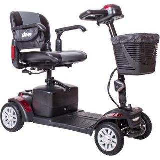 Drive Medical Spitfire EX Compact Travel Power Mobility Scooter, 21AH Battery, 4 Wheel