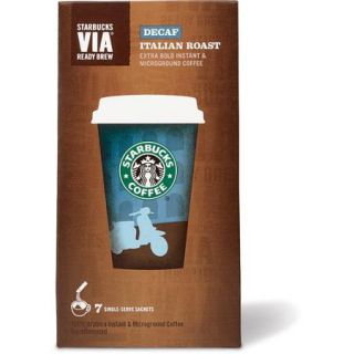 Starbucks VIA Decaf Italian Roast Coffee 7ct
