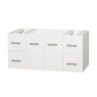 Wyndham Collection Centra 47 in. Vanity Cabinet Only in White WCVW00948SWHCXSXXMXX