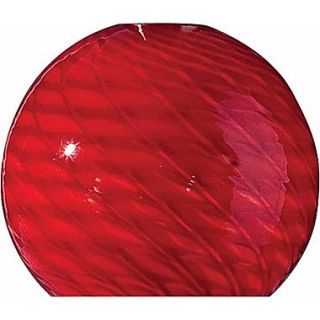 Volume Lighting 4 Glass Bell Pendant Shade; Red