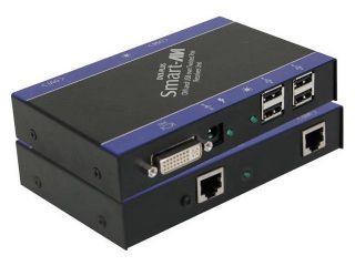 Smart AVI   DVXU RXS   SmartAVI DVI D/USB CAT6 STP Receiver   1 Remote User(s)   225 ft Range   2 x Network (RJ 45)   4 x USB   1 x DVI