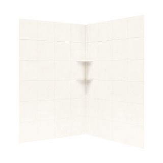 Swanstone Baby's Breath Solid Surface Shower Wall Surround Corner Wall Panel (Common 48 in x 48 in; Actual 72.5 in x 48 in x 48 in)