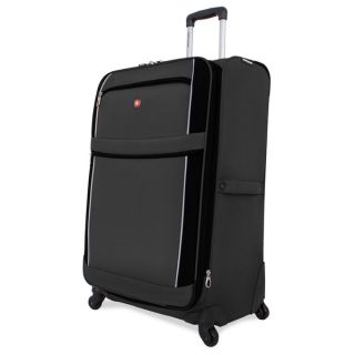 SwissGear Charcoal/Black 28 inch Upright Spinner Suitcase  