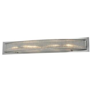 Alternating Current Array 6 Light Polished Chrome Sconce with Faceted Glass Rods AC1396