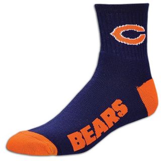 For Bare Feet NFL Logo Quarter Socks   Mens   Football   Accessories   Chicago Bears   Navy
