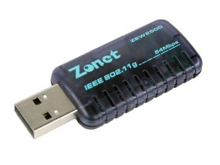Zonet ZEW2501 Wireless Adapter   Pen Drive IEEE 802.11b/g USB 2.0 Up to 54Mbps Wireless Data Rates