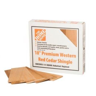 18 in. Western Red Cedar Perfection Shingles (25 sq. ft. per Bundle) HDCE118KIT