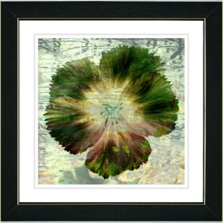 Floral Flair   Olive by Zhee Singer Framed Fine Art Giclee Painting