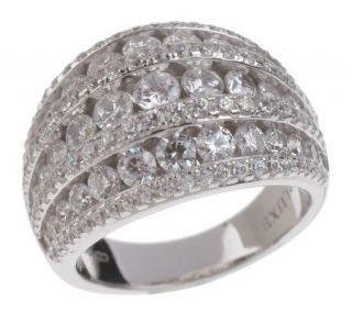 Gregg Ruth Luxe Diamonique Sterling Multi Row Band Ring —