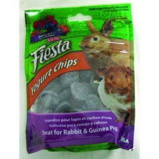 KAYTEE PET Rabbit/Guinea Pig Treats, Berry Yogurt Chips, 3.5 oz.