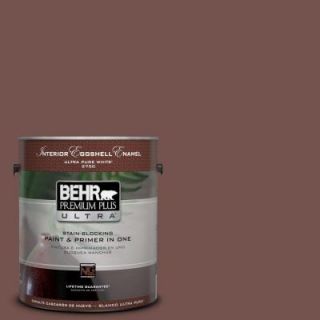 BEHR Premium Plus Ultra Home Decorators Collection 1 gal. #HDC CL 12 Terrace Brown Eggshell Enamel Interior Paint 275301