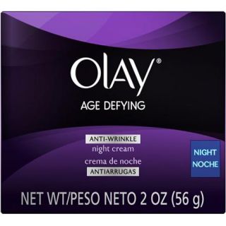 Olay Age Defying Anti Wrinkle Night Facial Moisturizer Cream, 2 oz