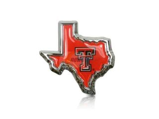 Texas Tech University Logo in TX shape Car Emblem