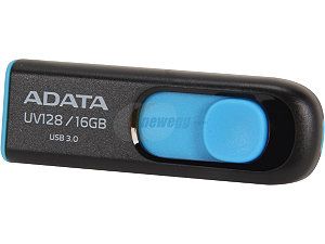 ADATA DashDrive Series UV128 32GB USB 3.0 Flash Drive, Black/Yellow(AUV128 32G RBY)