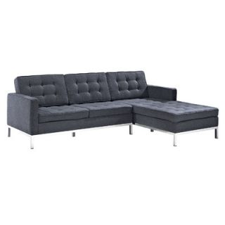 Modway Loft Wool Right Arm Sectional Sofa