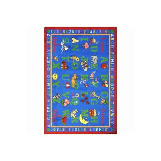 Joy Carpets Phonics Fun 10 ft 9 in x 7 ft 8 in Rectangular Multicolor Transitional Area Rug