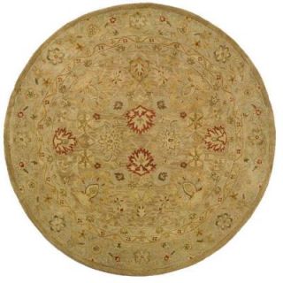 Safavieh Antiquity Brown/Beige 3 ft. 6 in. x 3 ft. 6 in. Round Area Rug AT822B 4R