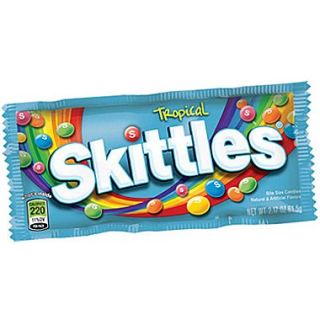 Skittles Tropical Candy, 2.17 oz. Bags, 36 Bags/Box