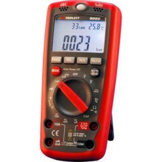 Triplett 6 in. 1 Envirometer with Lux DB Relative Humidity Temperature Capabilty Frequency 9055