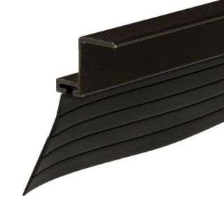 Prime Line Bug Seal, Black Anodized Aluminum, 1 1/4 in. Flap, 8 ft. B 613
