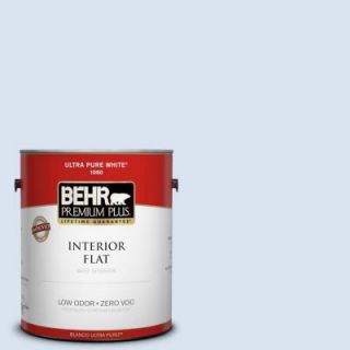 BEHR Premium Plus 1 gal. #590C 2 Ocean Air Zero VOC Flat Interior Paint 105001