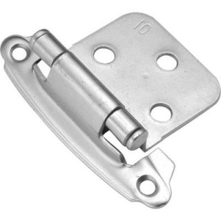 Hickory Hardware 1 14/15 in. x 2 5/8 in. Chromolux Surface Self Closing Hinge (2 Pack) P244 CLX