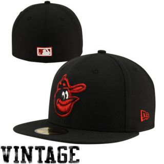 New Era Baltimore Orioles Black Cooperstown 59FIFTY Fitted Hat