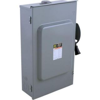 Square D 200 Amp 240 Volt 3 Pole Non Fusible Outdoor General Duty Safety Switch DU324RB