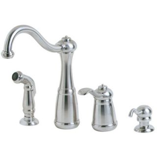 Marielle Single Handle Deck Mounted Kitchen Faucet with Side Spray and
