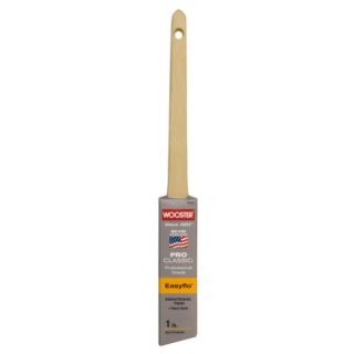 Wooster Polyester Nylon Blend Thin Angle Sash Paint Brush (Common 1 in; Actual 1.06 in)