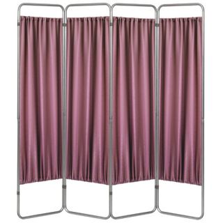 68 x 54 Economy Folding Screen Frame 4 Panel Room Divider by Omnimed