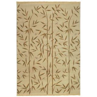 Mohawk Home Raymond Waites Bamboo Garden Light Camel 8 ft. x 11 ft. Area Rug 107601